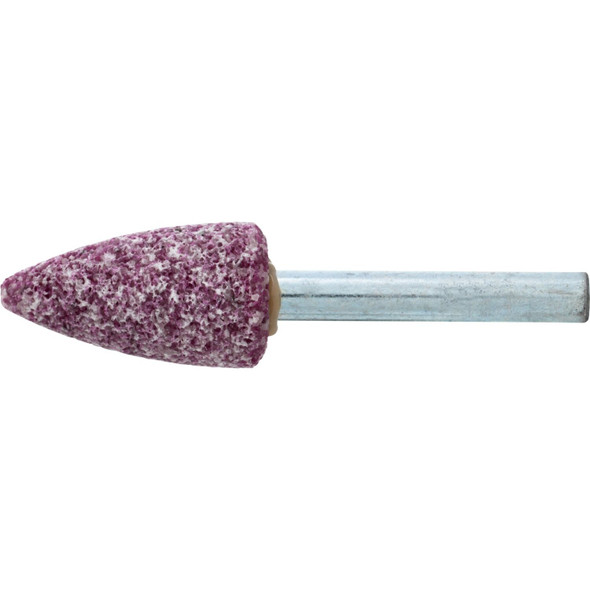 A12 Vitrified Mounted Point 1/4" Shank - Aluminum Oxide 30 Grit STEEL Pack of 10