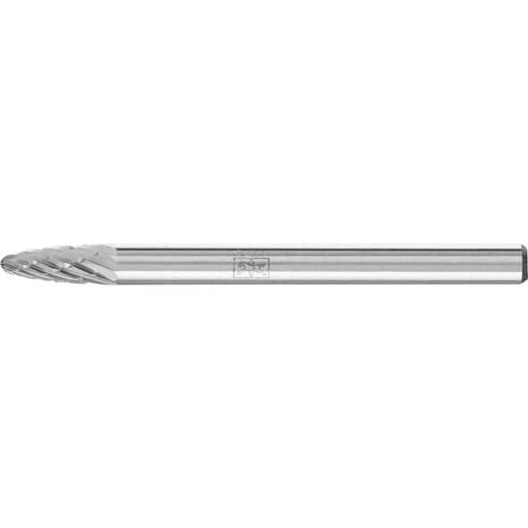 Pferd Tools Carbide Bur,SCTI SF-41,1/8",Double Cut 23302