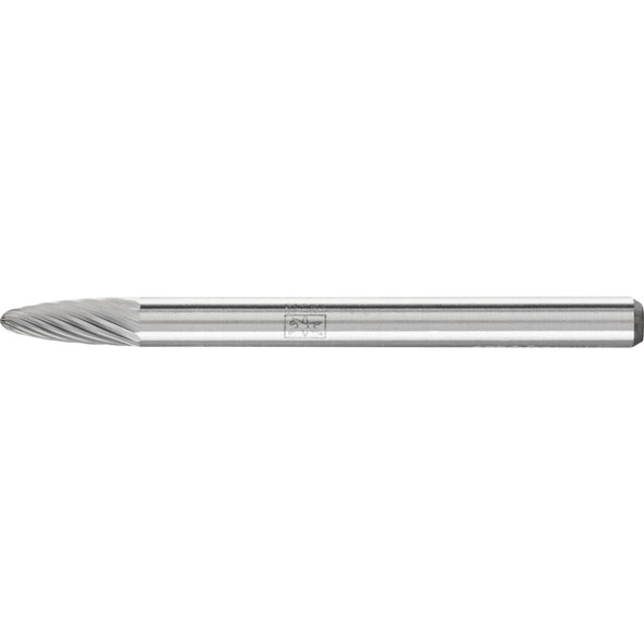 Carbide Bur - Tree Shape, SGL Cut - 1/8" x 1/4" x 1/8" Shank - SF-41 Pack of 2