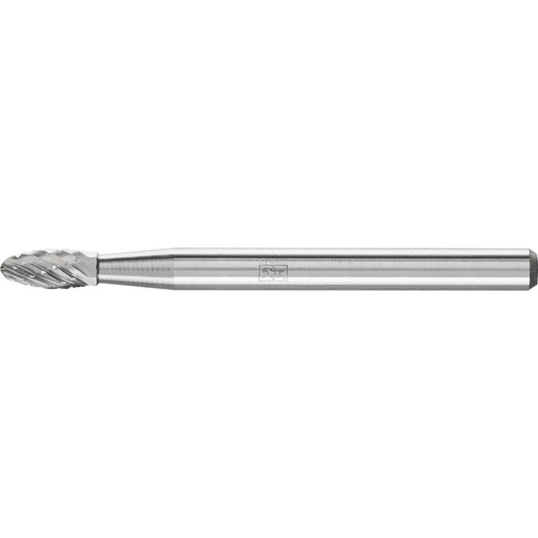 Pferd Tools Carbide Bur,SCTI SH-41,1/8",Double Cut 23402
