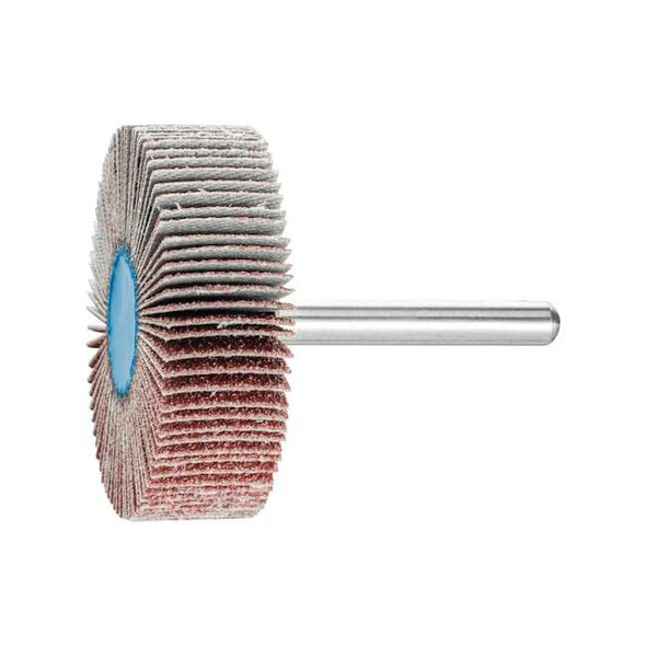 2" x 1/2" Mounted Flap Wheel - 1/4" Shank - Aluminum Oxide - 60 Grit Pack of 10