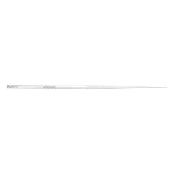 Pferd Tools 6-1/4" Round Needle File - Knurled Handle, Cut 4 12079 Pack of 12