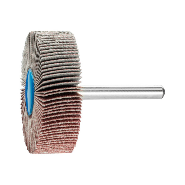 2" x 1/2" Mounted Flap Wheel - 1/4" Shank - Aluminum Oxide - 120 Grit Pack of 10