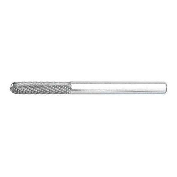 Osg Carbide Bur,Cylindrical Ball Nose,1/8 in 900-9004
