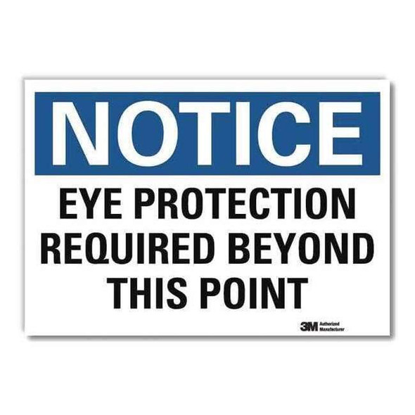 NoticeSign, ReflcSelfAdhVinyl, 14inWx10inH, U5-1212-RD_14X10