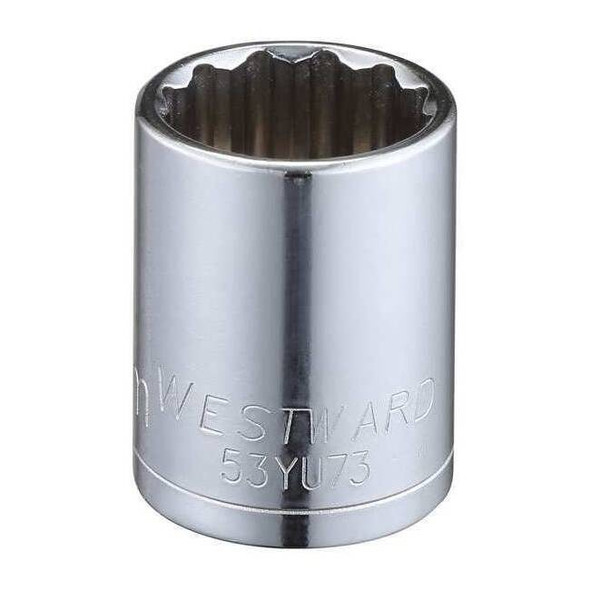Westward 1/2 in Drive, 22mm Torx(R) Metric Socket, 12 Points 53YU73