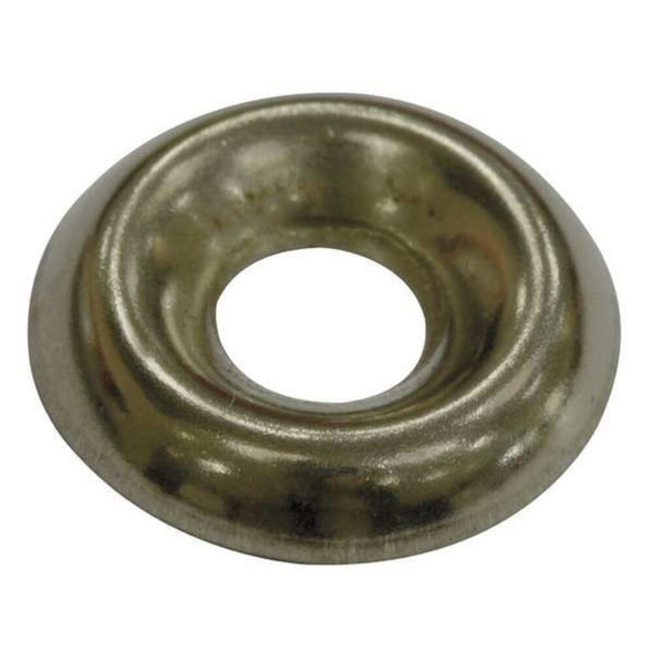 Countersunk Washer, Fits Bolt Size #6 ,Stainless Steel Plain Finish, 100 PK  U51350.013.0001