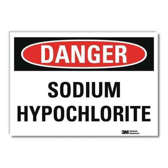Danger Sign, 10 in H, 14 in W,Horizontal Rectangle, English, U3-1985-RD_14X10