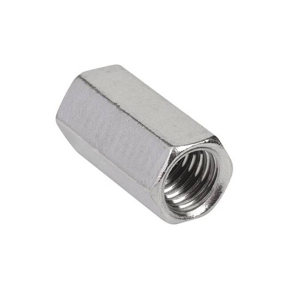 Rod Coupling, 1/4 in, Threaded, 316 Stainless Steel, Plain Pack of 25