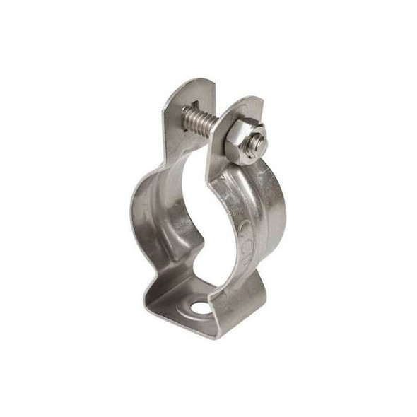 Hanger, Conduit; Pipe Use, 2 in, Stainless Steel, Polished Brite Pack of 10