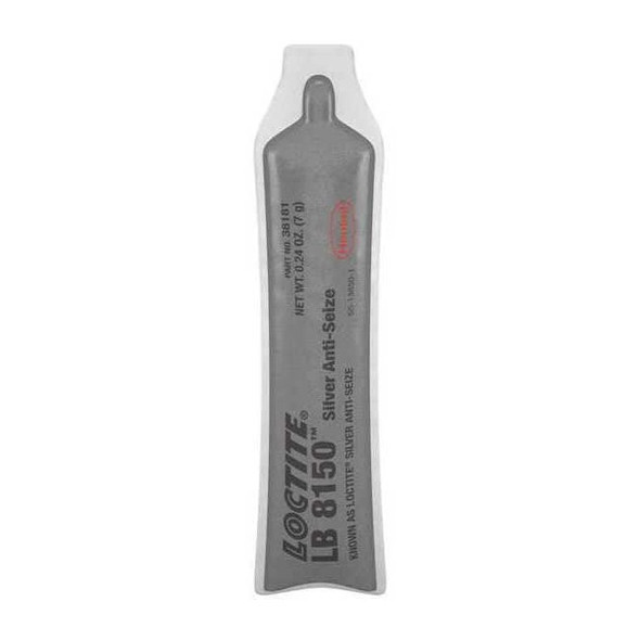 Loctite Anti Seize Compound,Silver,7g Pouch LB 8150(TM) 531668