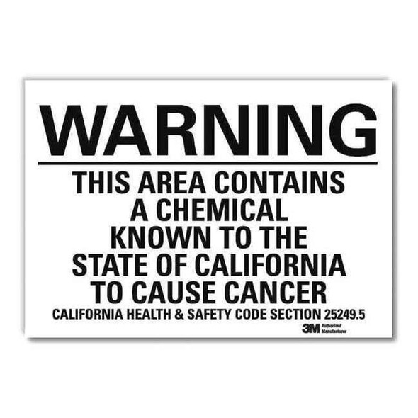 Warning Sign, 7 in H, 10 in W,Vertical Rectangle, English, U6-1235-RD_10X7