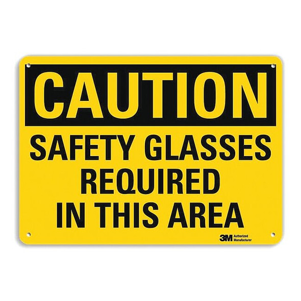 Safety Sign, 7 in Height, 10 in Width, Aluminum, Vertical Rectangle, English