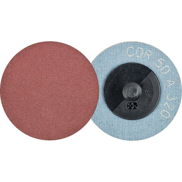 2" COMBIDISC Abrasive Disc - Type CDR - Aluminum Oxide - 320 Grit Pack of 100
