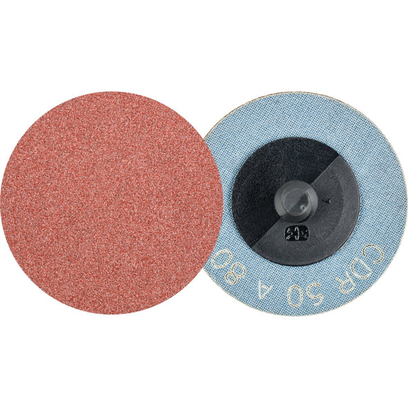 2" COMBIDISC Abrasive Disc - Type CDR - Aluminum Oxide - 80 Grit Pack of 100