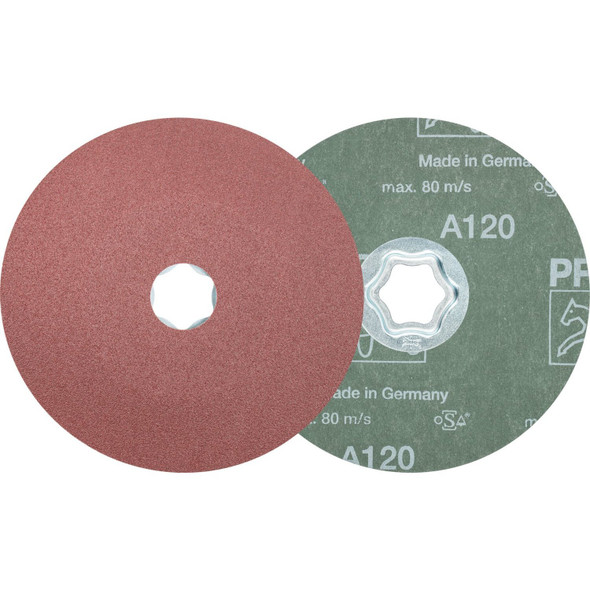 Pferd Tools Combiclick Fiber Disc,5",Al/Oxd,120 Grit 40105 Pack of 25