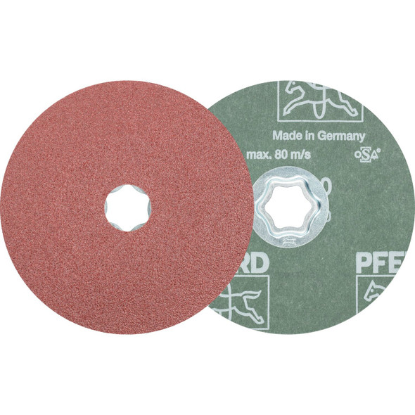 COMBICLICK Fiber Disc, 5" Dia. - Aluminum Oxide A, 60 Grit Pack of 25