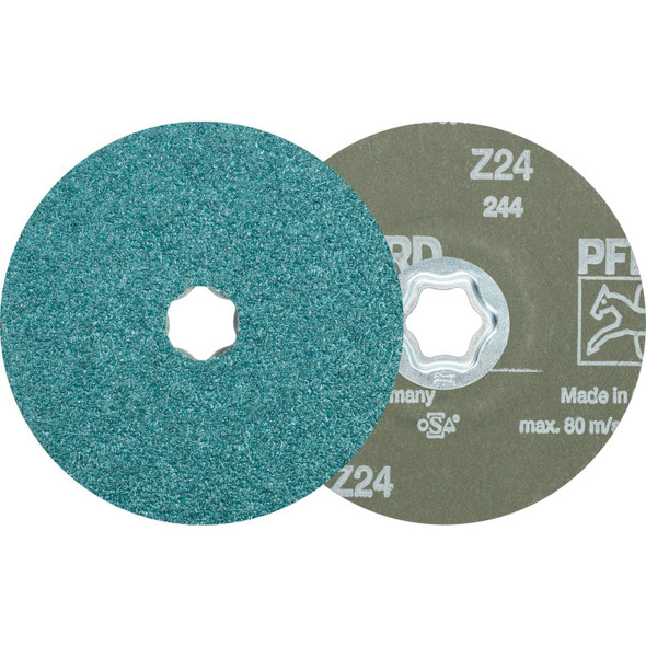 Pferd Tools Combiclick Fiber Disc,5",24 Grit 40137 Pack of 25