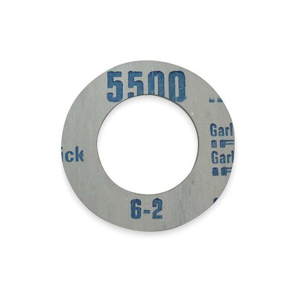 Garlock Flange Gasket,3/4 in.,1/8 in.,Gray 5500RG-0150-125-0075 Pack of 10