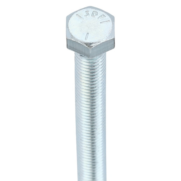 Grade 5, 1/2"-13 Hex Head Tap Bolt, Zinc Plated Steel, 6 in L, 5 PK