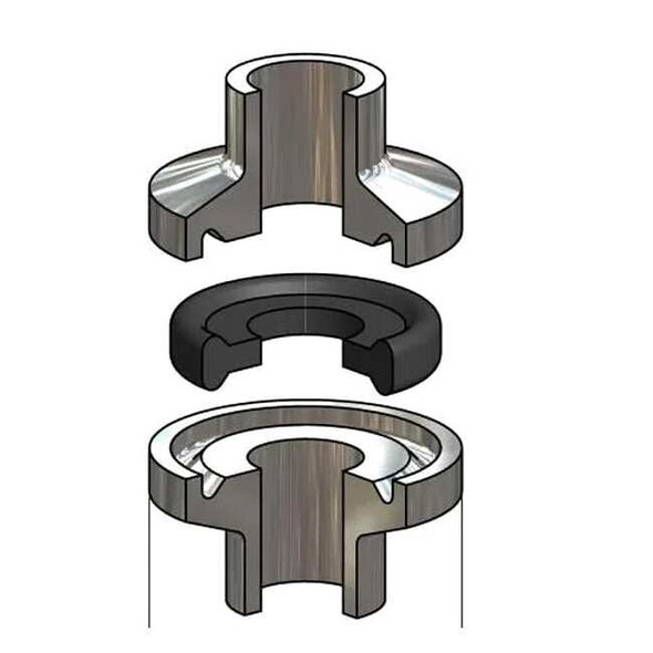Garlock Gasket,Size 1/2 In,Tri-Clamp,BUNA 42MPU-050
