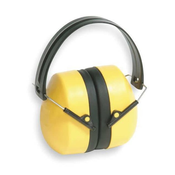 Condor Over-the-Head Ear Muffs, 25 dB NRR, Passive, General Purpose, Yellow