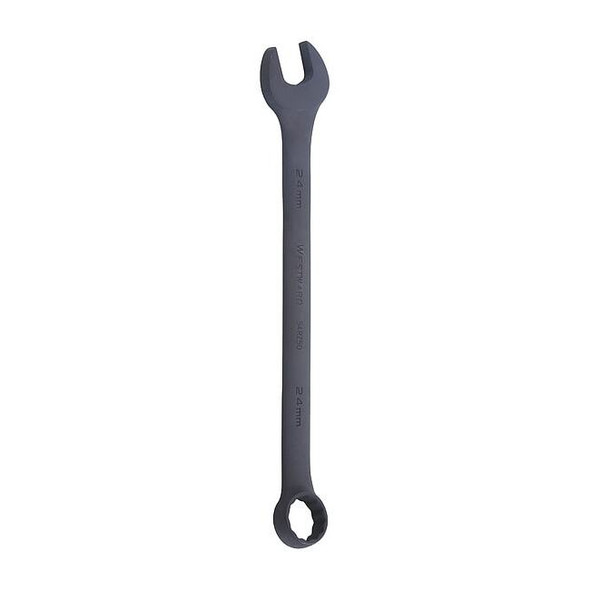 Westward Comb. Wrench,24mm,Metric,Black Oxide 54RZ50