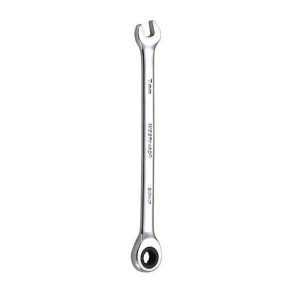 Westward Ratcheting Wrench, Combination, Metric, 7m 54PN47