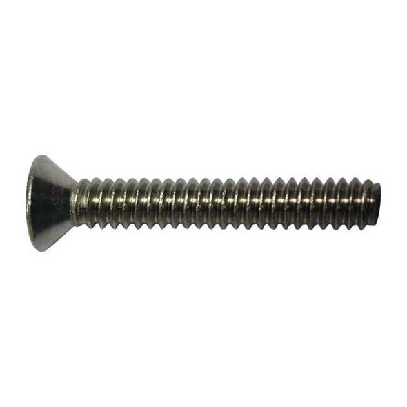 #6-32 x 1/2 in Phillips Flat Machine Screw, Plain 18-8 Stainless Steel, 100 PK