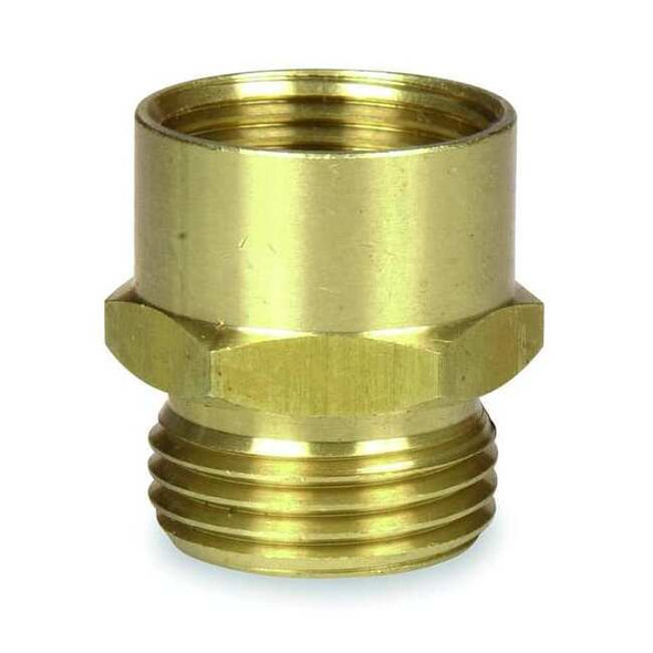 Westward Garden Hose Adapter,3/4"x3/4",NPTxNH 4KG84