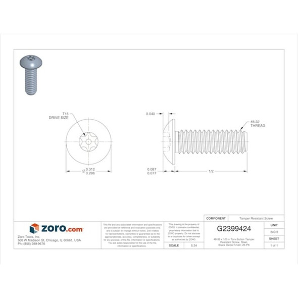 Tamper-Pruf Screws 81060