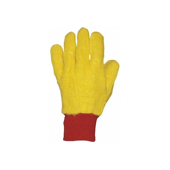 Kinco Chore Gloves, Cotton Flannel, Uncoated, Green, L, 1 PR 818-L
