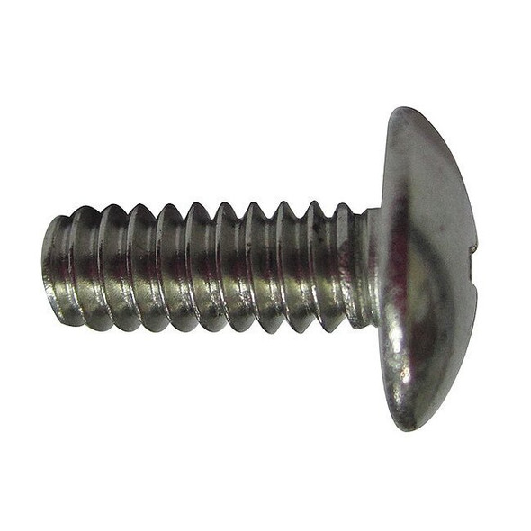 #10-24 x 1/2 in Phillips Truss Machine Screw, Plain 18-8 Stainless Steel, 100 PK