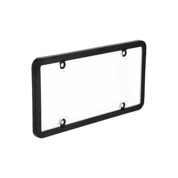 Bell License Plate Cover, Clear/Black, Polymer 45601-8 Pack of 2