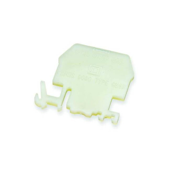 Square D End Barrier, Natural, Nylon, 0.12 in D 9080GM6B Pack of 10