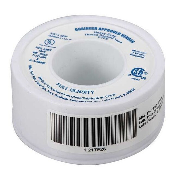 Manufacturer Varies Sealant Tape,3/4 x 520 In 21TF26