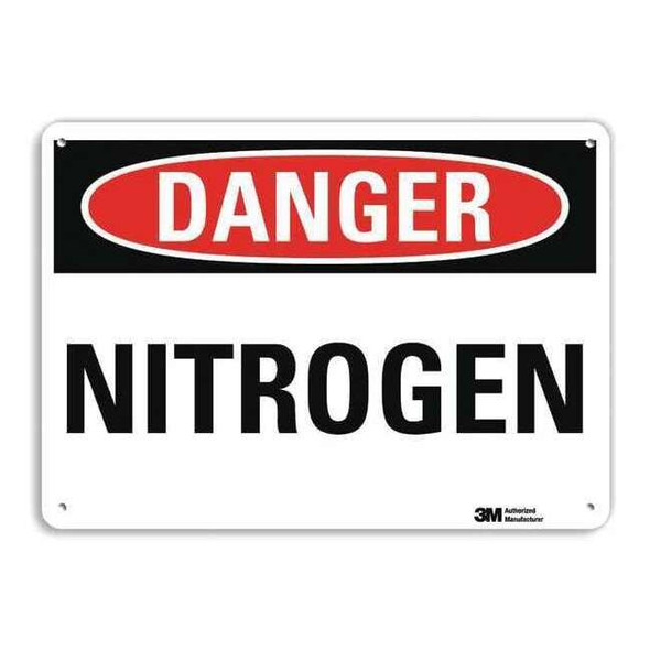 Lyle Danger Sign,4 Hole Mount,10in W x 7in H, U3-1811-RA_10X7 U3-1811-RA_10X7