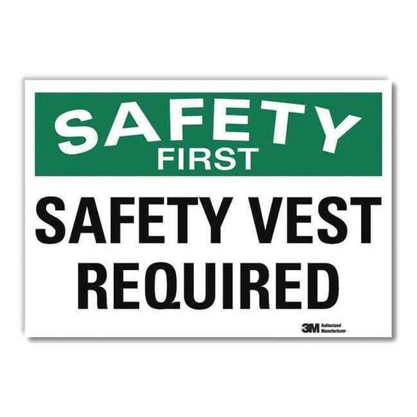 Lyle Safety Decal,Reflctv Vinyl,10inHx14inW, U7-1248-RD_14X10 U7-1248-RD_14X10