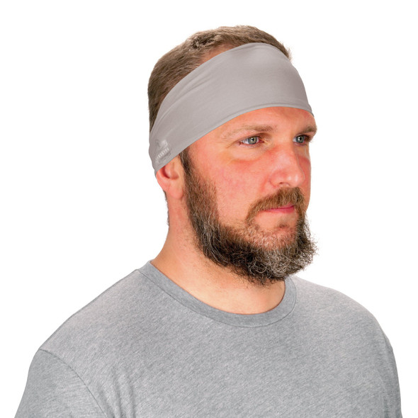 Ergodyne Gray Cooling Headband - Performance Knit 6634 Pack of 6