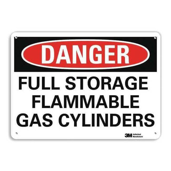 Lyle Danger Sign,4 Hole Mount,10in W x 7in H, U3-1525-RA_10X7 U3-1525-RA_10X7