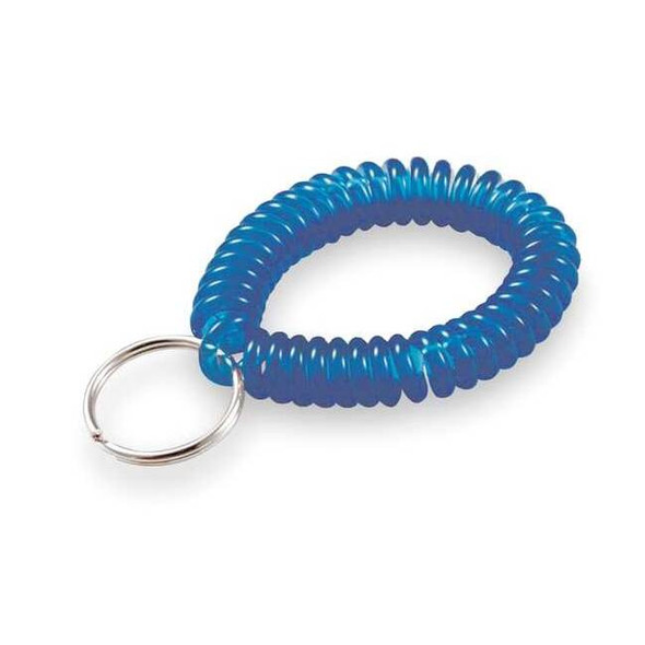 Wrist Coil, Blue, Polyurethane, Steel, Wrist Coil, Nickel Plated 5 PK