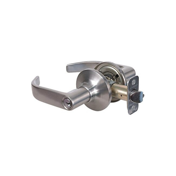 Master Lock Lever Lockset,Satin Nickel,Return Style RL0115KA4S Pack of 4