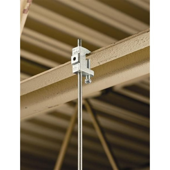 Nvent Caddy Reversible Beam Clamp, 36.51 millimetre L, Cast Iron Electro Galvanized BC260025EG