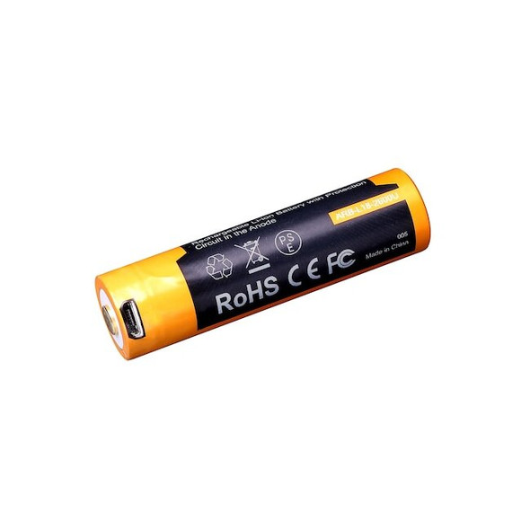 Fenix Lighting USB Rechargeable Battery,2600mAh,18650 ARB-L18-2600U Pack of 12