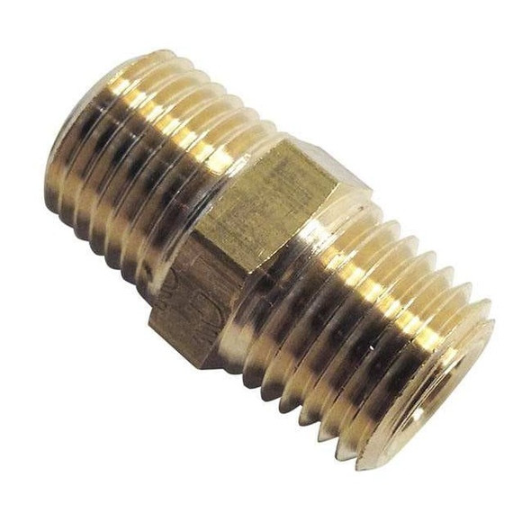 Legris Adapter Brass Adapter, 1/4 in Male BSPT X 1/4 in Male BSPT 0121 13 13