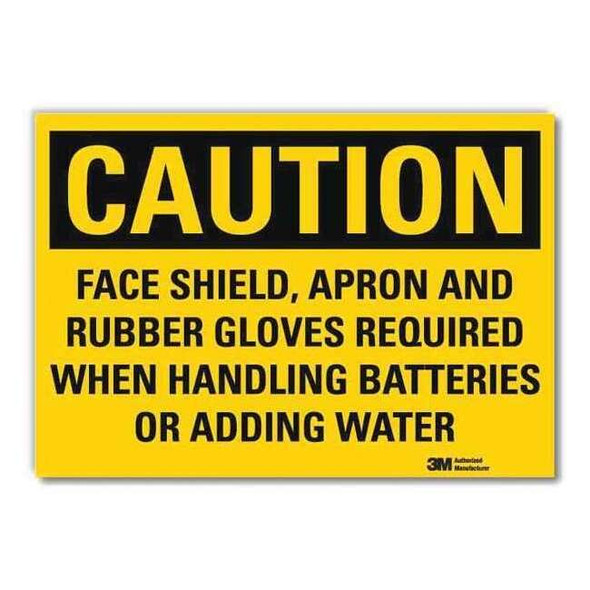 Lyle Caution Sign,10x14in,Reflective Sheeting U4-1298-RD_14X10