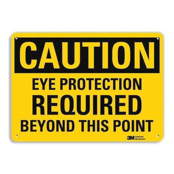 Safety Sign, 7 in Height, 10 in Width, Aluminum, Vertical Rectangle, English