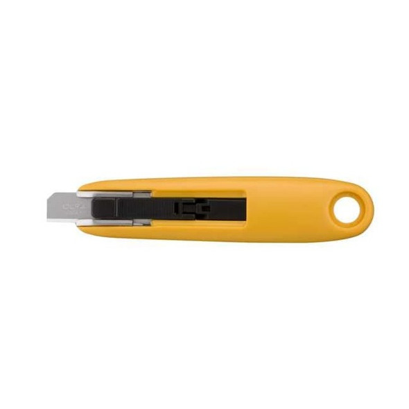 Olfa Safety Knife,3-1/8 in.,Black/Yellow SK-7