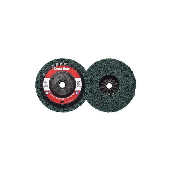 5" dia. Green 100 grit Extra Coarse Aluminum Oxide Quick Change Disc Pack of 10