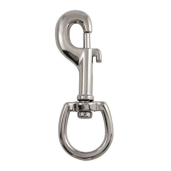 Lucky Line Slide Bolt Snap, Iron, 5/8 in Eye Dia 4FCJ9 Pack of 5